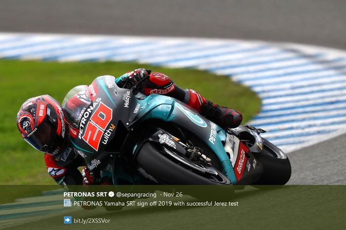 Hasil Sementara Tes Pramusim Motogp 2020 Quartararo Tercepat Rossi Ke 5 Bolasport Com