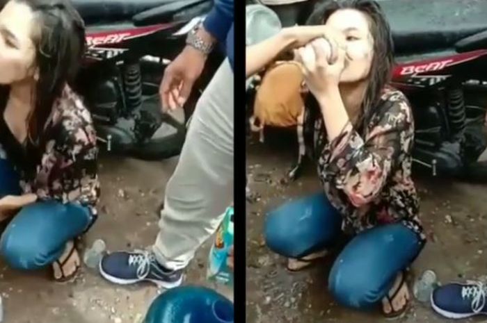 Viral Video Remaja Perempuan Asyik Berjoget di Pinggir 