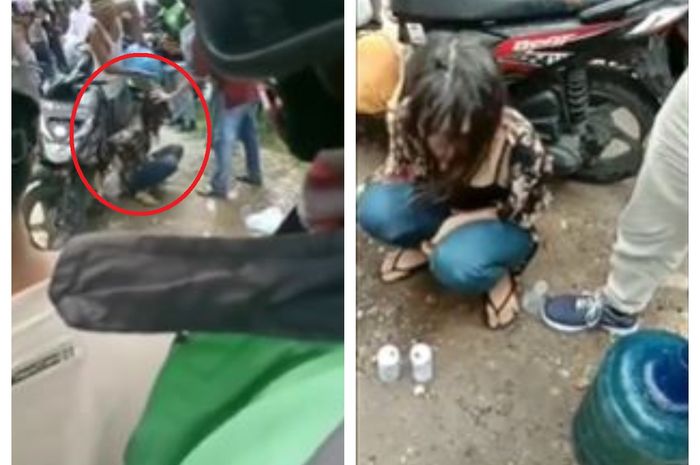 Jongkok Sambil Terus Geleng-gelengkan Kepala Hingga Jadi Pusat Perhatian, Ternyata Wanita Cantik ini Ngaku Dikasih Obat