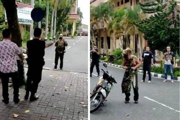 Detik-detik pria menerobos penjagaan