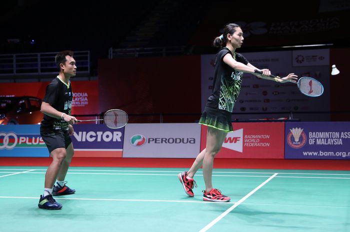 Pasangan Indonesia, Hafiz Faizal/Gloria Emanuelle Widjaja, tampil pada babak pertama Malaysia Masters 2020 di Axiata Arena, Kuala Lumpur, Rabu (8/1/2020)