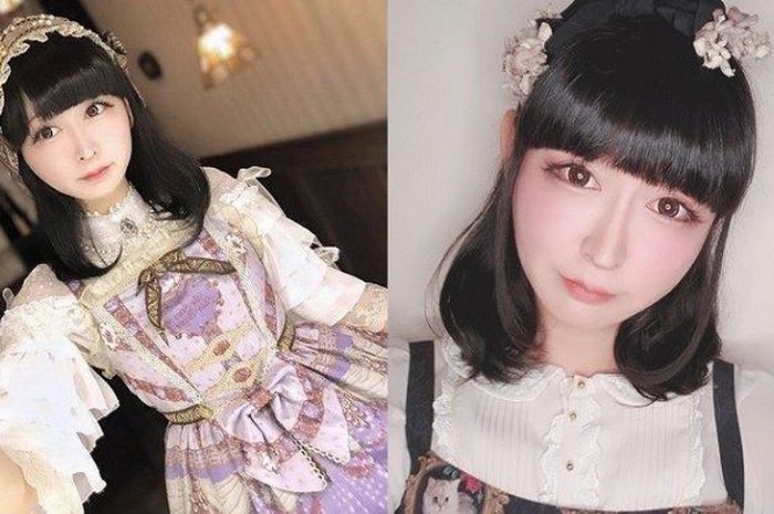 Takuma Tani dalam unggahannya menggunakan kostum cosplayer .