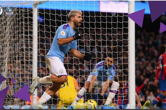 Dua gol Sergio Aguero hanya membawa Manchester City bermain imbang 2-2 melawan Crystal Palace pada pekan ke-23 Liga Inggris, Sabtu (18/1/2020) di Etihad Stadium.
