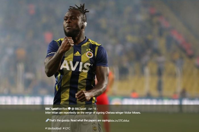 Inter Milan dikabarkan tertarik untuk memboyong Victor Moses dari Chelsea.