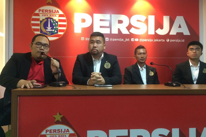 Persija Jakarta melakukan sesi jumpa pers jelang keberangkatan ke Alaves