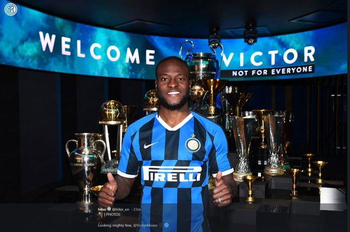 Victor Moses resmi gabung Inter Milan.