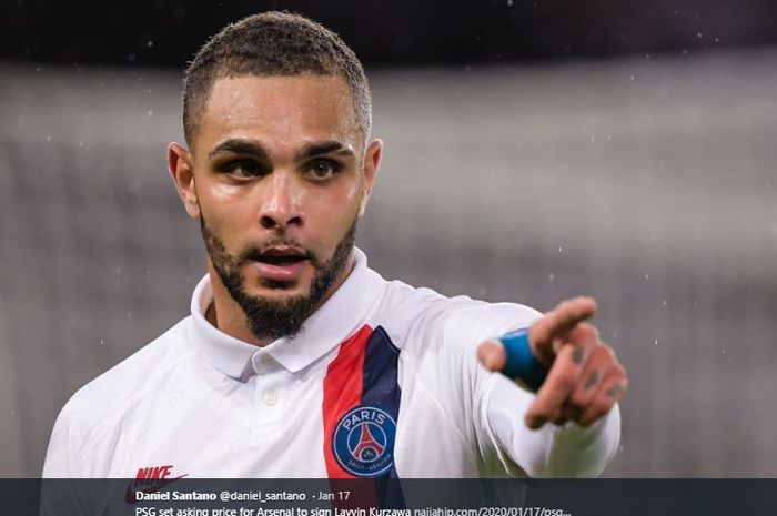 Bek kiri Paris Saint-Germain, Layvin Kurzawa.