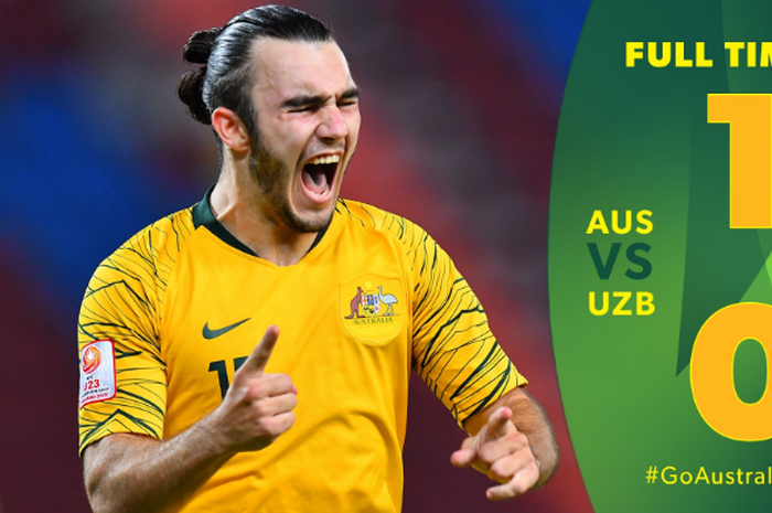 Australia mengalahkan Uzbekistan dalam partai perebutan tempat ketiga di Piala Asia U-23 2020.