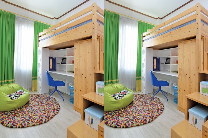 Seluas 2x3 Meter Begini Ide Kamar Anak Di Apartemen Sempit Gunakan Tangga Semua Halaman Idea