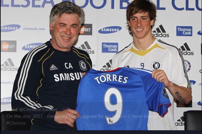 Fernando Torres saat hijrah ke Chelsea.