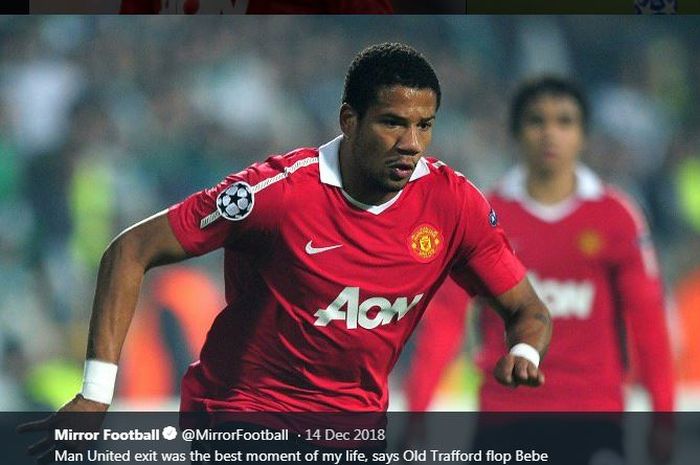 Bebe saat di Manchester United.