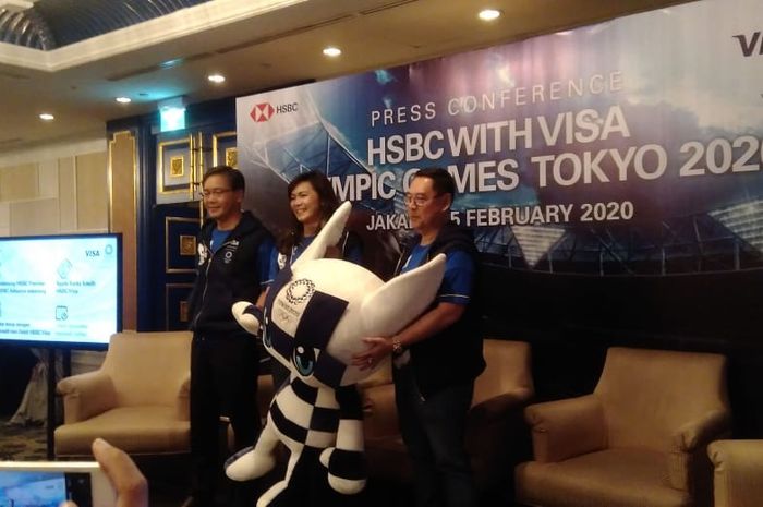Peluncuran HSBC Visa Olimpiade Tokyo 2020, Rabu, (5/2/2020) di Jakarta.