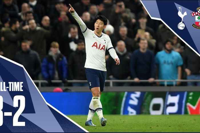 Son Heung-min menentukan kemenangan Tottenham atas Southampton pada laga replay babak IV Piala FA.