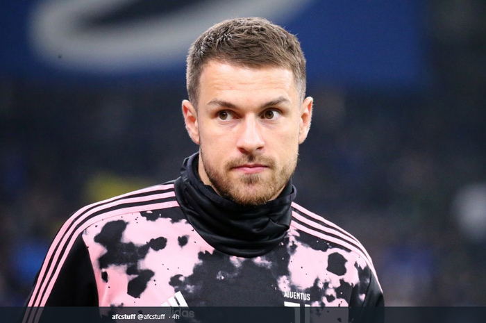 Gelandang serang milik Juventus, Aaron Ramsey.