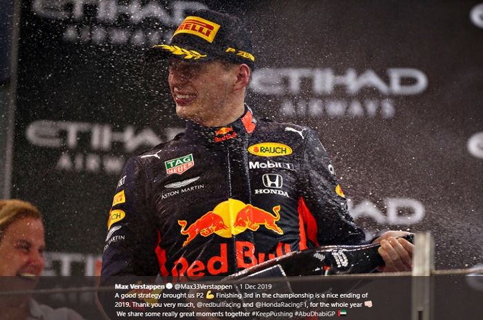 Pembalap Red Bull Racing, Max Verstappen.