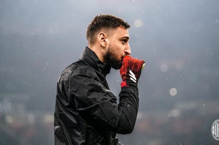 Penjaga gawang nomor satu AC Milan, Gianluigi Donnarumma.