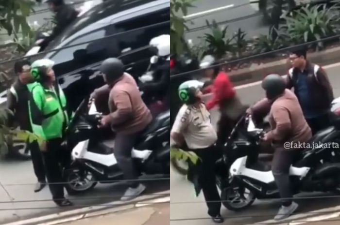 Driver ojol berubah menjadi polisi.
