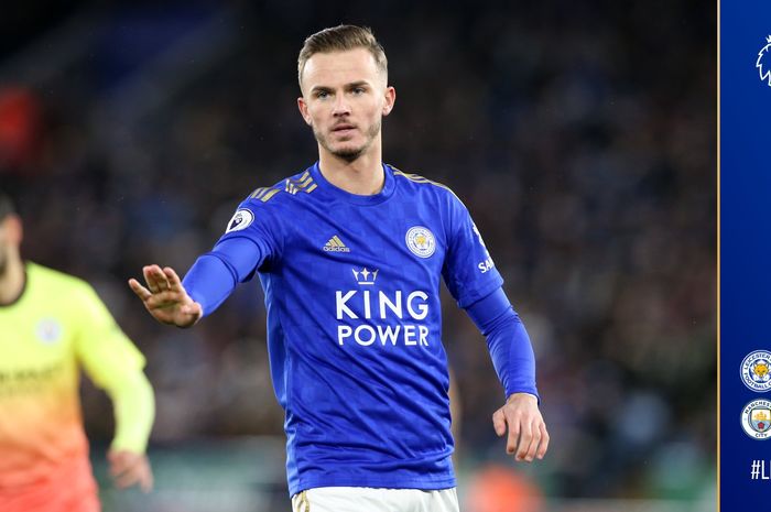 James Maddison di laga Leicester Vs Manchester City King Power Stadium pada pekan ke-27 Liga Inggris, Sabtu (22/2/2020). 