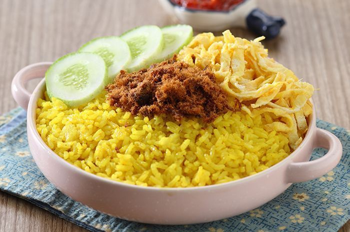 In the mood for a comfort food? Nasi Kuning (turmeric rice) won't go wrong