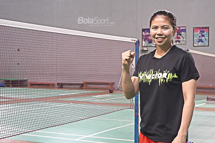 Pebulutangkis Ganda Putri Indonesia, Greysia Polii saat diwawancara oleh Bolasport.com di Pelatnas PBSI, Cipayung, Jakarta (27/2/2020)