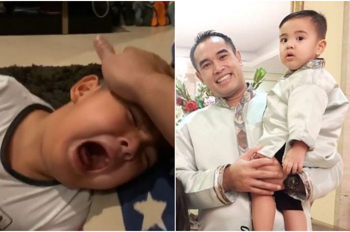 Kerjai putranya yang doyan makan, Ardi Bakrie tega berikan keripik pedas pada Anak Nia Ramadhani sampai ngamuk dan nangis.