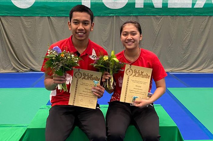 Teges/Indah Pebulutangkis Muda Indonesia Juara German Junior 2020