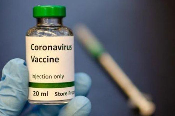 Ilustrasi vaksin corona virus.