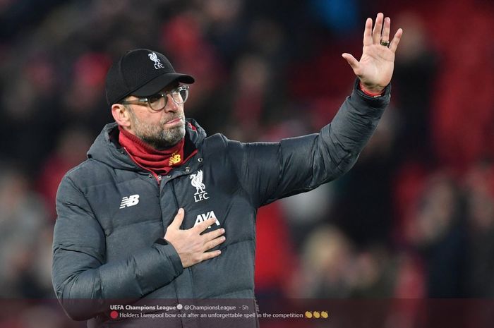 Reaksi pelatih Liverpool, Juergen Klopp.