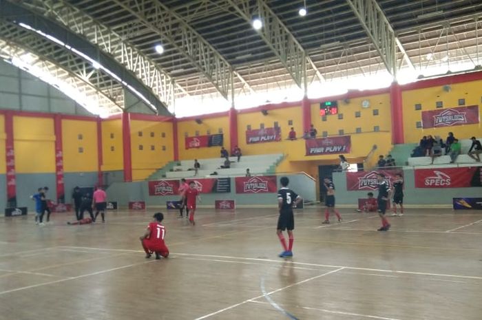 Putaran final Specs Futsalogy 2020 di GOR UIN Walisongo, Semarang, Sabtu (14/3/2020). 