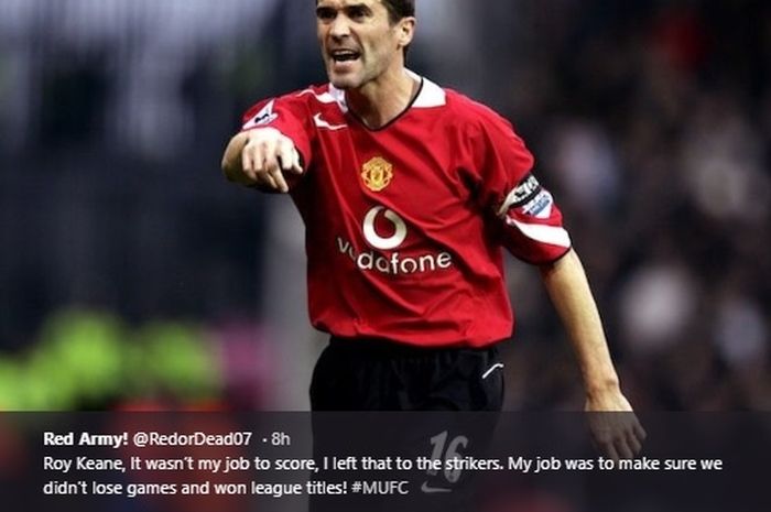 Mantan kapten Manchester United, Roy Keane.
