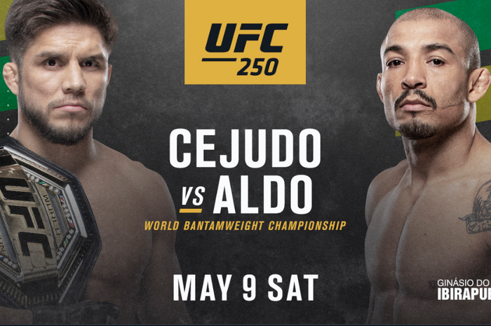 Henry Cejudo vs Jose Aldo dalam ajang UFC 250 di Gin&aacute;sio do Ibirapuera, S&atilde;o Paulo, Brasil.