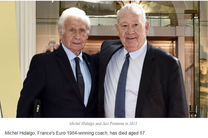 Mantan Pelatih Timnas Prancis, Michel Hidalgo, (kiri) meninggal dunia di usia 87 tahun, Kamis (26/3/2020)