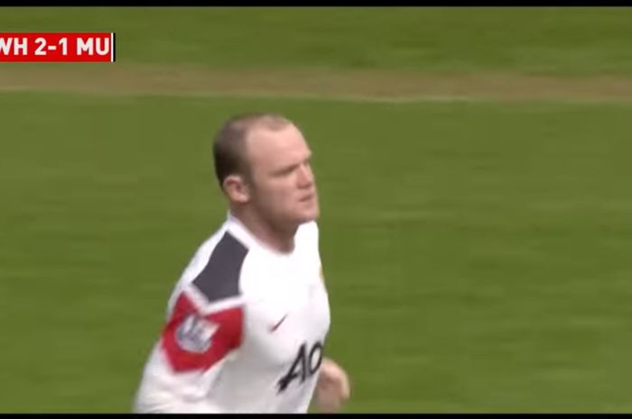 Wayne Rooney, mencetak hat-trick yang menangkan Manchester United atas West Ham, 2 April 2011.