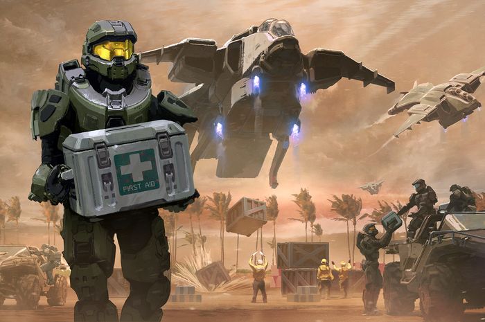 Every purchase of new DLC in the game Halo 5, will be used to help victims of COVID-19