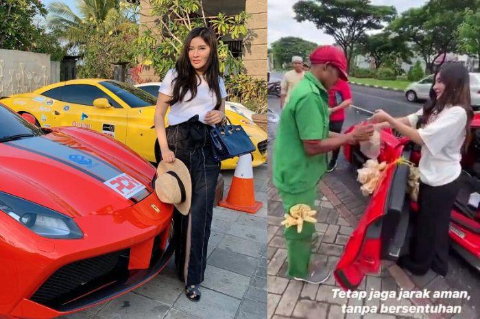 Shandy saat akan berbagi