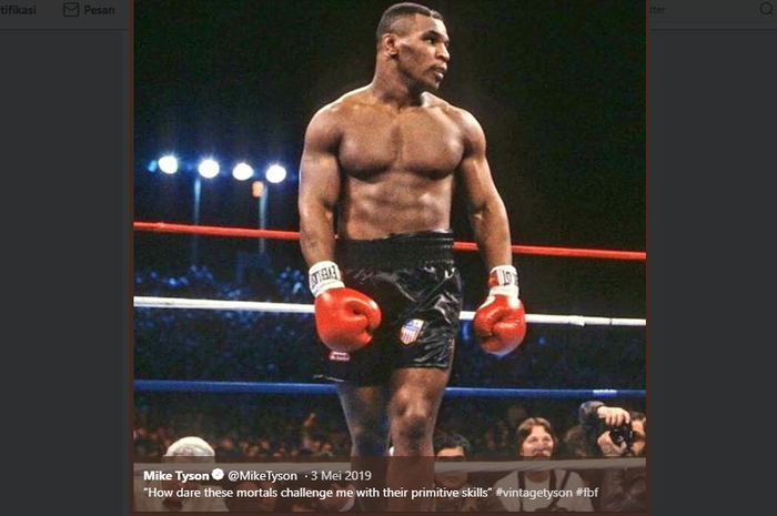 Legenda tinju dunia, Mike Tyson. 