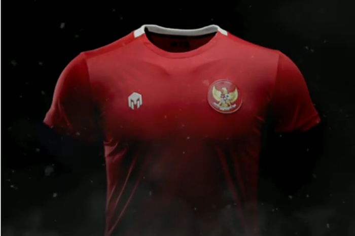 Jersey timnas Indonesia yang dirilis Mills Sport pada Jumat (17/4/2020). 