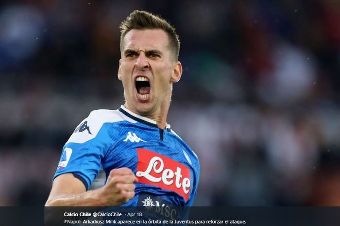 Bomber Napoli, Arkadiusz Milik dilaporkan menjadi incaran sesama klub kontestan Liga Italia yakni AC Milan dan Juventus.