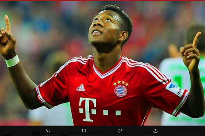 David Alaba mengukir pencapaian spesial ketika Bayern Muenchen ditahan imbang 1-1 Atletico Madrid pada matchday kelima Grup A Liga Champions 2020-2021, Rabu (2/12/2020) dini hari WIB.