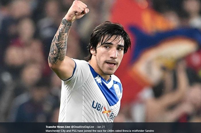 Gelandang tengah Brescia, Sandro Tonali, tengah menjadi rebutan dua raksasa Liga Italia, Juventus dan Inter Milan.