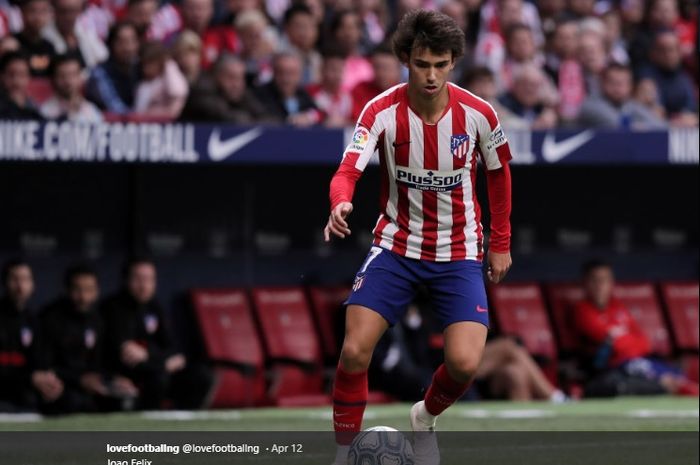 Penyerang muda milik Atletico Madrid, Joao Felix.
