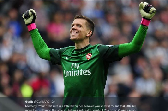 Wojciech Szczesny saat masih berseragam Arsenal.