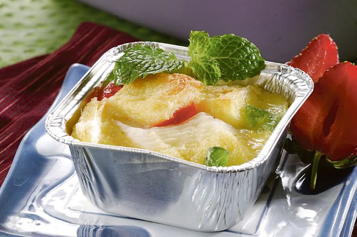 Puding Roti Buah