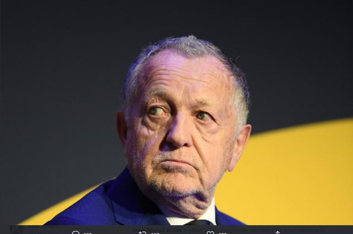 Presiden Olympique Lyon, Jean-Michel Aulas.