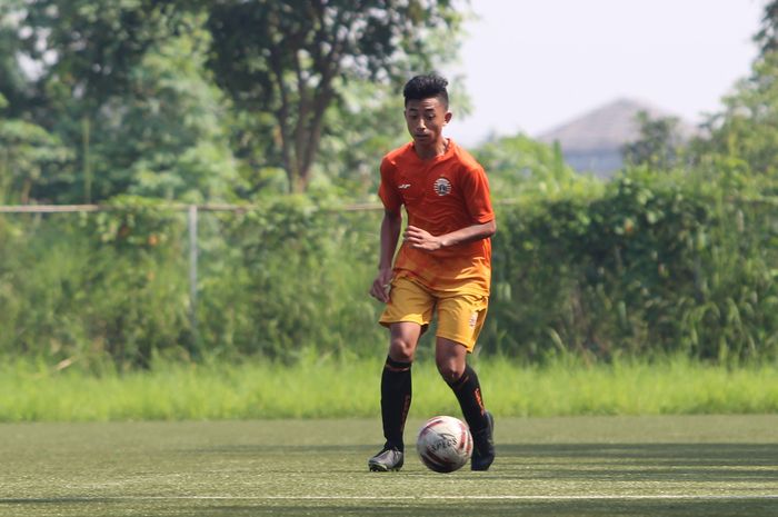 Rayhan Utina, putra pertama Firman Utina yang kini meniti karier di Persija Jakarta U-16.