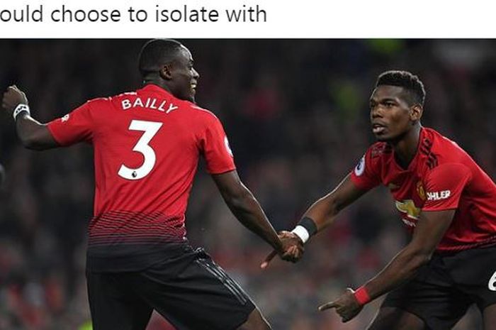 Gelandang Manchester United, Paul Pogba, memilih satu pemain The Red Devils untuk menemani isolasi di rumah dan menerangkan alasannya.