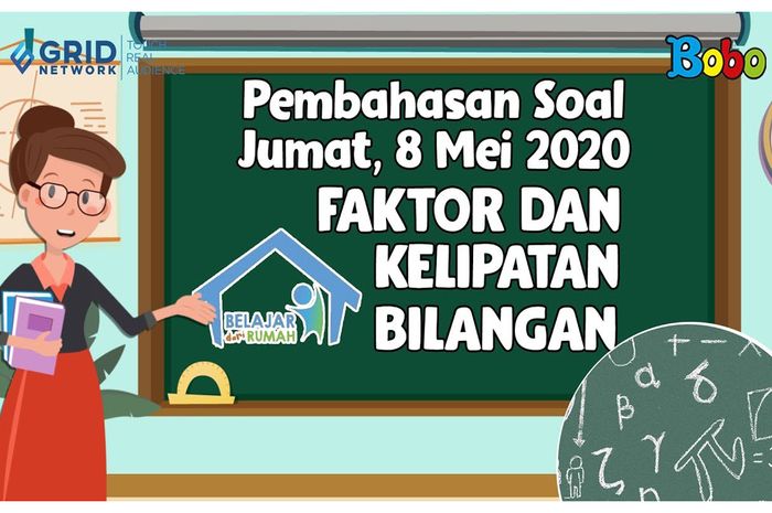 Kerjakan Latihan Soal Matematika Faktor dan Kelipatan Bilangan di Video