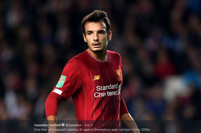 Pedro Chirivella, pemain Liverpool yang akan hengkang pada akhir musim 2019-2020 nanti selain Adam Lallana.