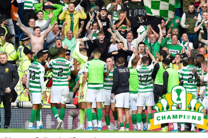 Celtic dinobatkan sebagai juara Liga Skotlandia setelah otoritas liga memutuskan untuk membatalkan kompetisi musim 2019-2020.