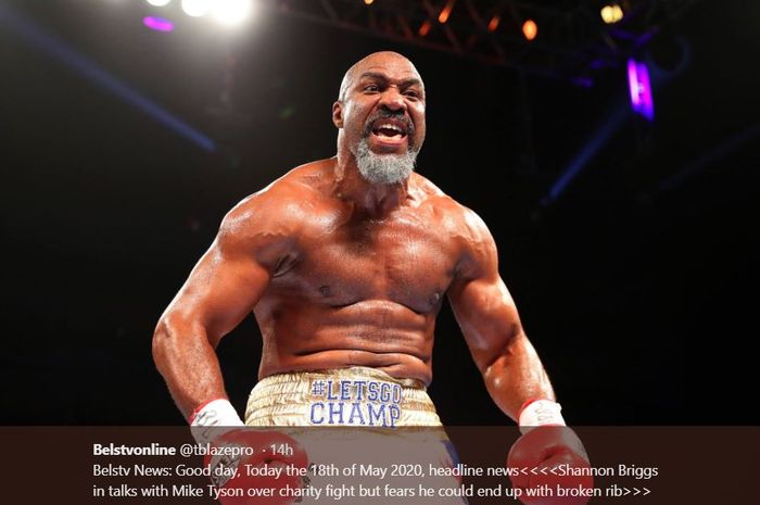 Mantan petinju kelas berat, Shannon Briggs yang akan jadi lawan Mike Tyson